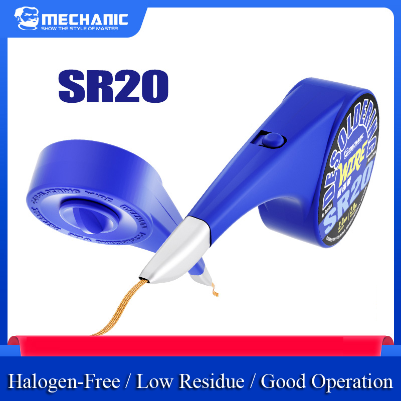 Solder Wick Braid - ลวดดูดตะกั่ว MECHANIC SR20 ขนาด 1.0/1.5/2.0/2.5/3.0/3.5 มม.