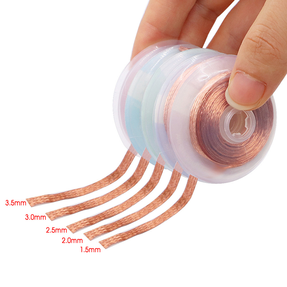 Solder Wick Braid - 1.5Mm 2Mm 2.5Mm 3Mm 3.5Mm กว้าง1.5M