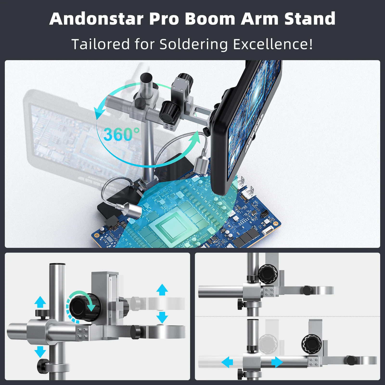 กล้องจุลทรรศน์ดิจิตอล Andonsta - Electronics Repair Microscope บทวิจารณ์และราคา