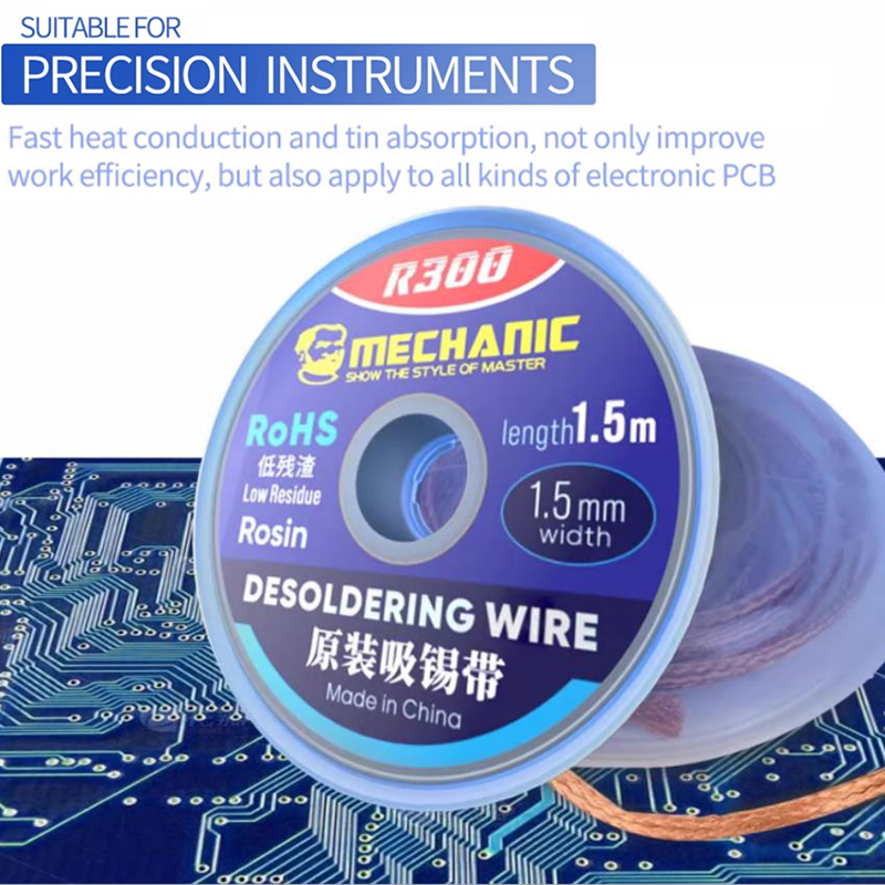 ช่าง R300 Desoldering ตาข่าย B - Solder Wick Braid บทวิจารณ์และราคา