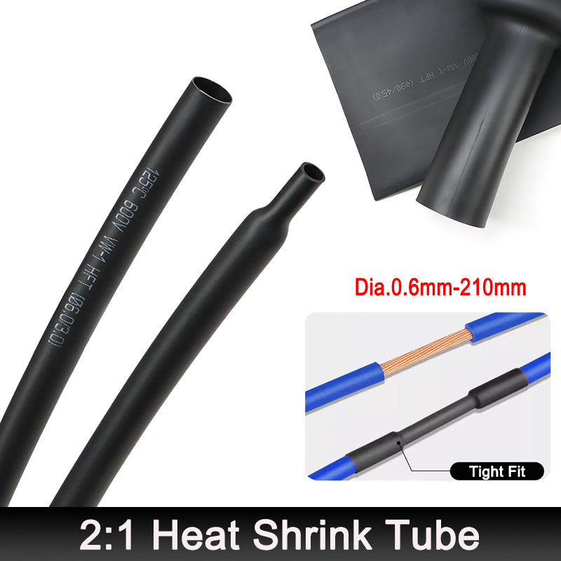 ท่อหดความร้อนสีดำ 2:1 เส้นผ่าน - Electronics Repair Youtube บทวิจารณ์และราคา
