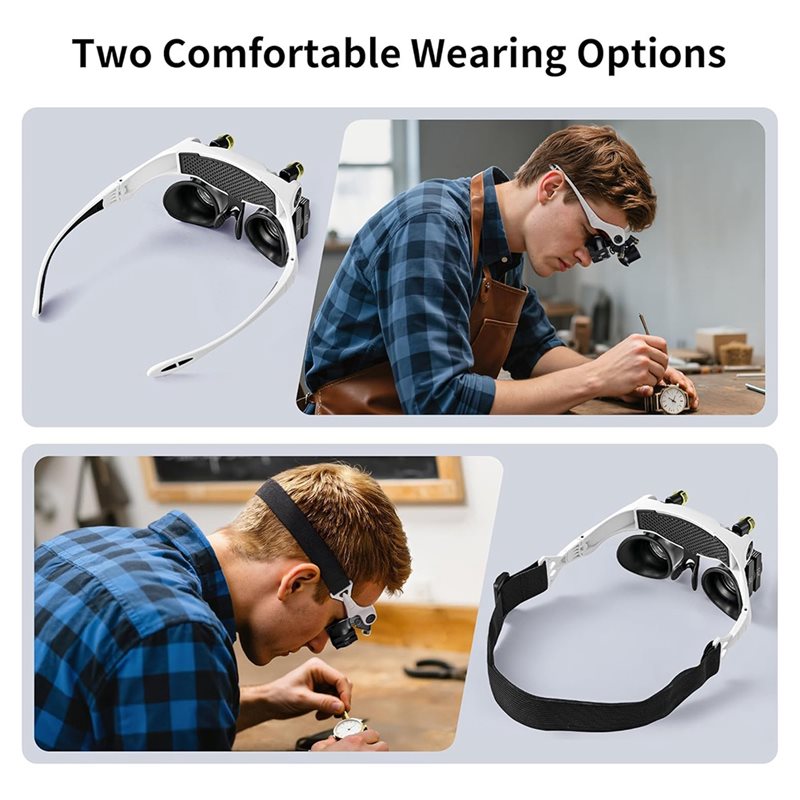 แว่นขยายแบบมีไฟ LED ABUP, แว่น - Electronics Repair Glasses บทวิจารณ์และราคา