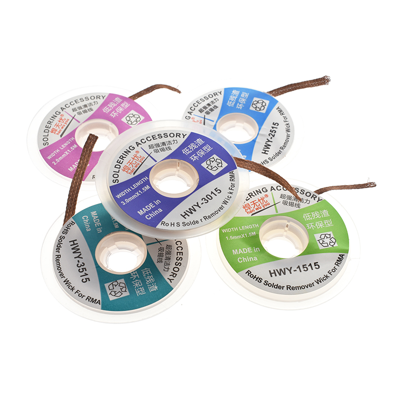 DIY 1.5Mm 2Mm 2.5Mm 3Mm 3.5Mm  - Solder Wick Braid บทวิจารณ์และราคา