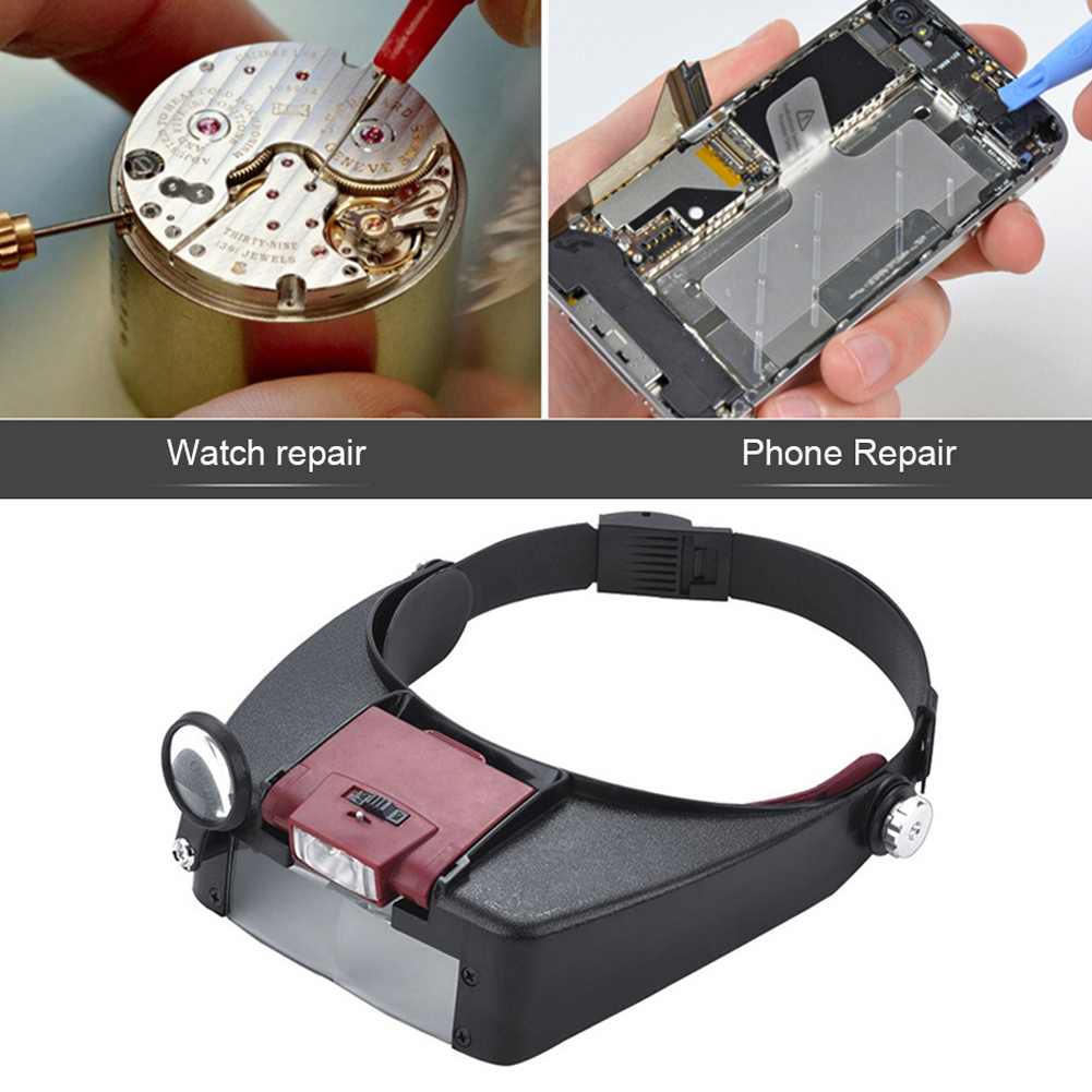 10X Headband แว่นขยาย LED แว่น - Electronics Repair Glasses บทวิจารณ์และราคา